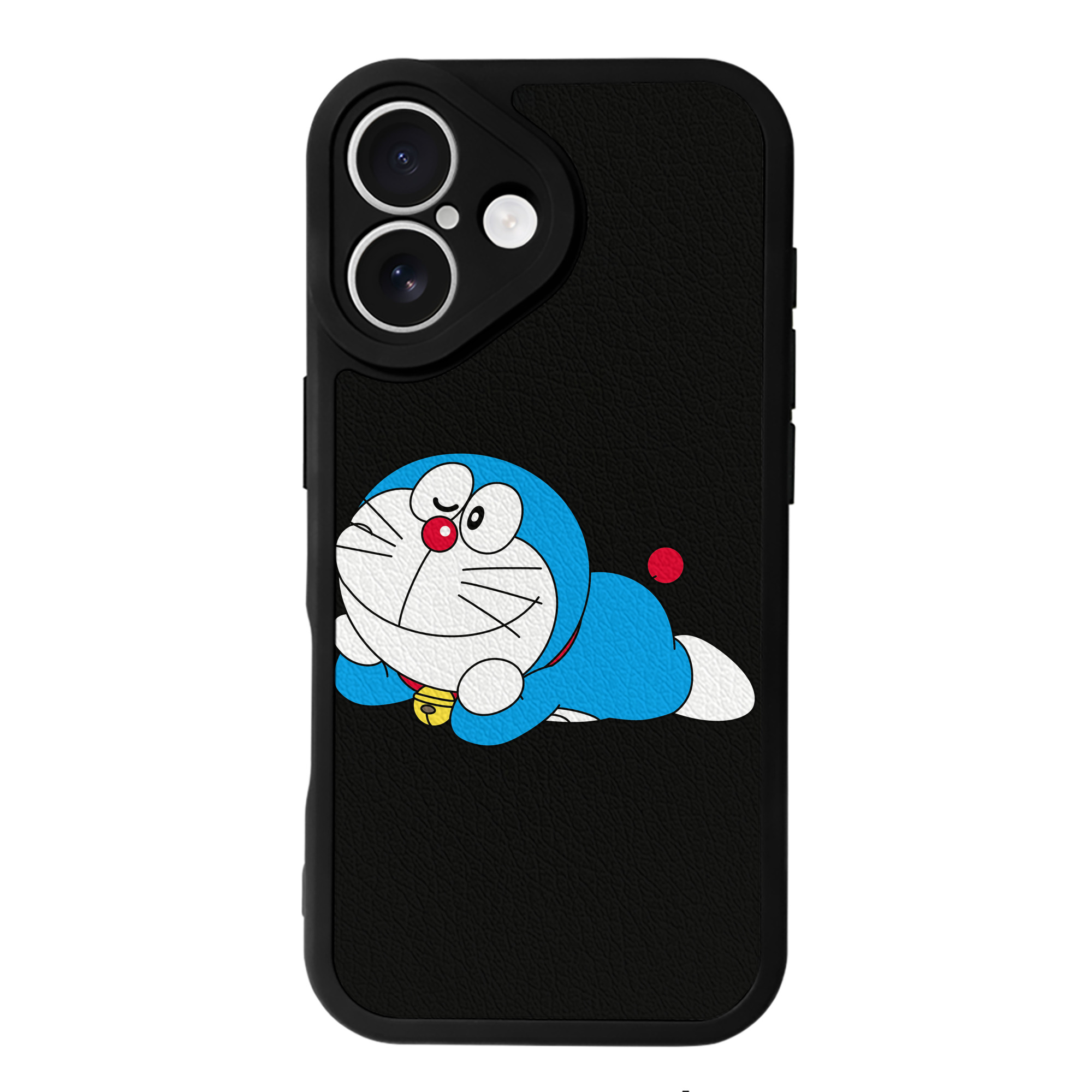 （画像用） ドラえもん Doraemon 【iPhone 16シリーズ対応】シリコンスマホケース（レザー調） 材質：シリコン